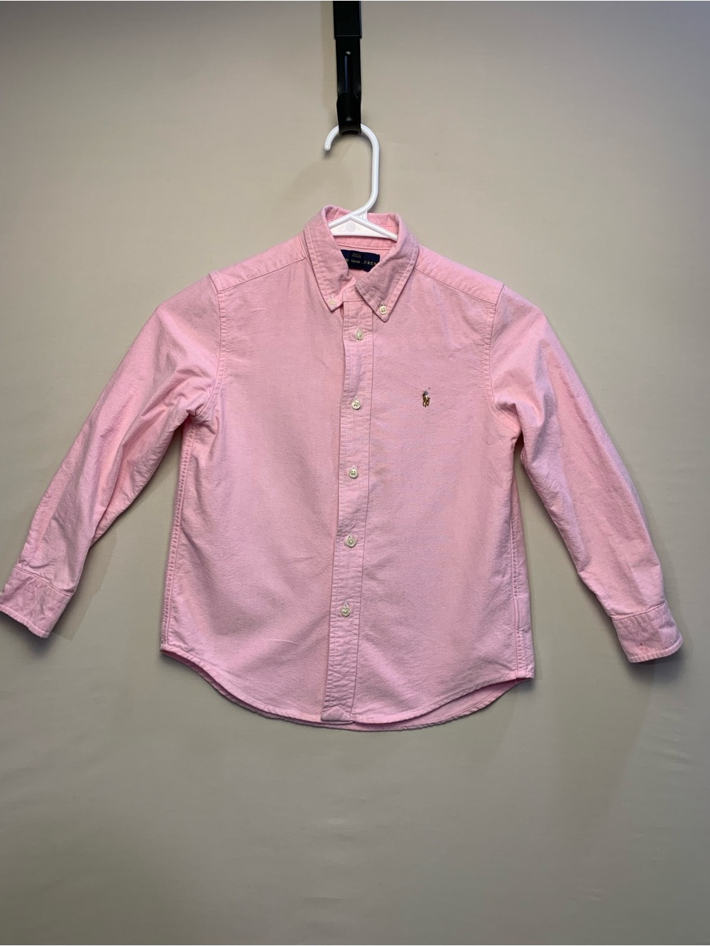 Polo by Ralph Lauren Boys Size 6 Pink Button-Down Oxford Shirt Pony Logo